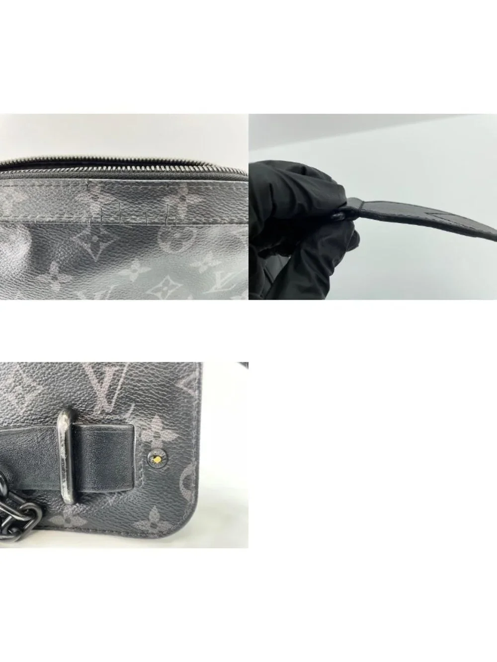 Louis Vuitton Shoulder Bag Monogram Eclipse Steamer